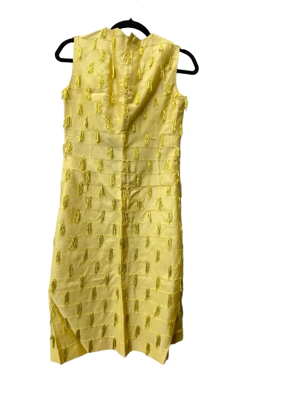 Dress Casual Midi By Clothes Mentor In Yellow, Size: S