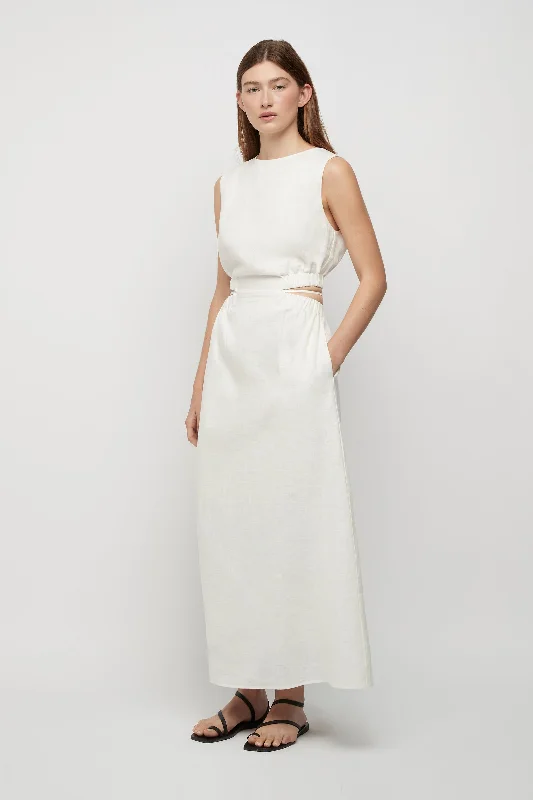 Lya Linen Tie Dress