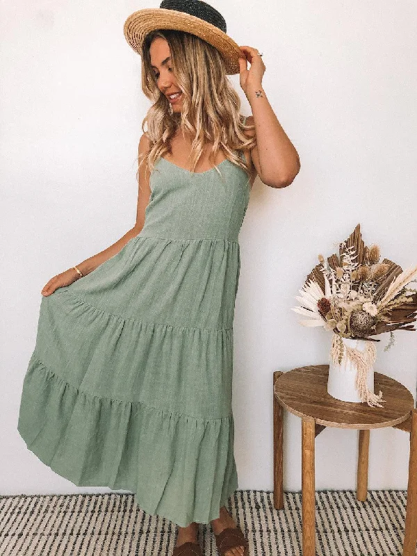 Sonya Dress - Khaki