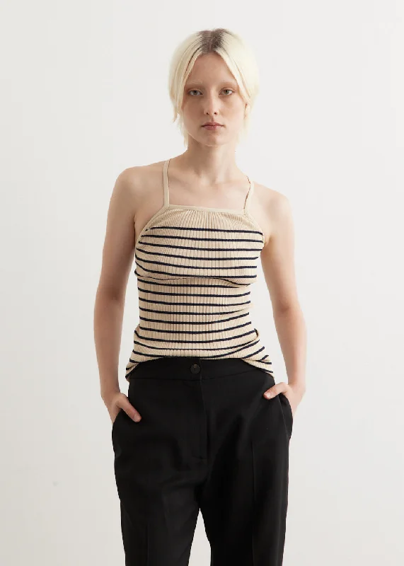 Halter Neck Sleeveless Knit