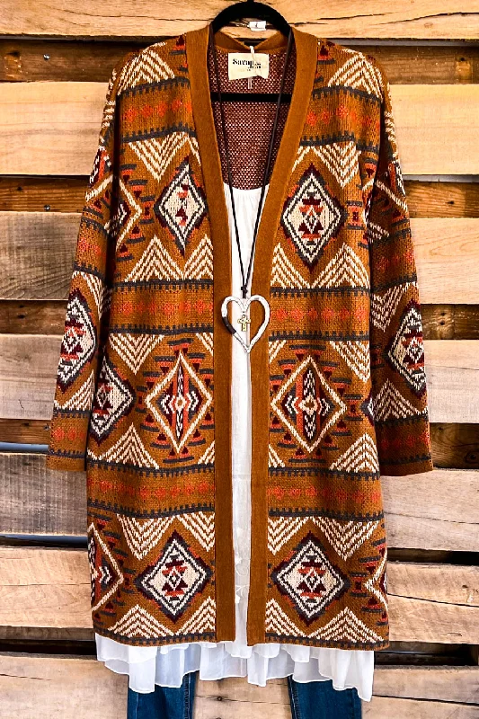 Cherokee Desert Cardigan - Rust