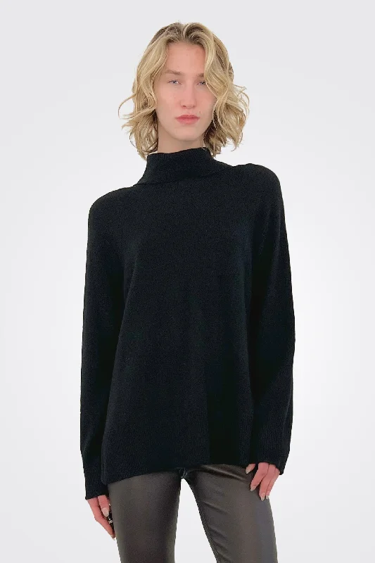 Live In Cashmere Turtleneck - Ebony