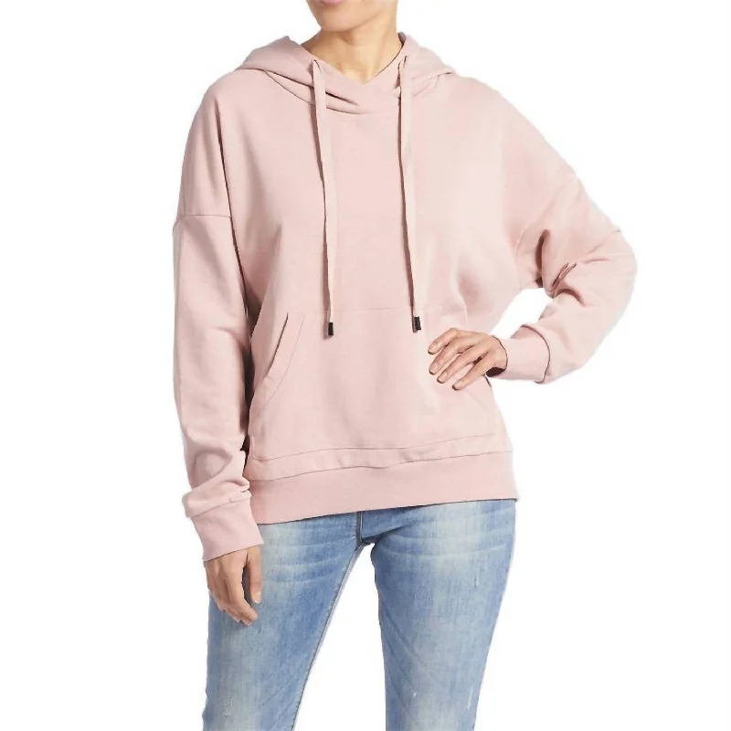 Boyfriend Hoodie In Dusty Pink