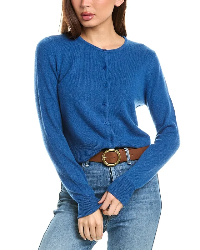 Forte Cashmere Cropped Cashmere Cardigan