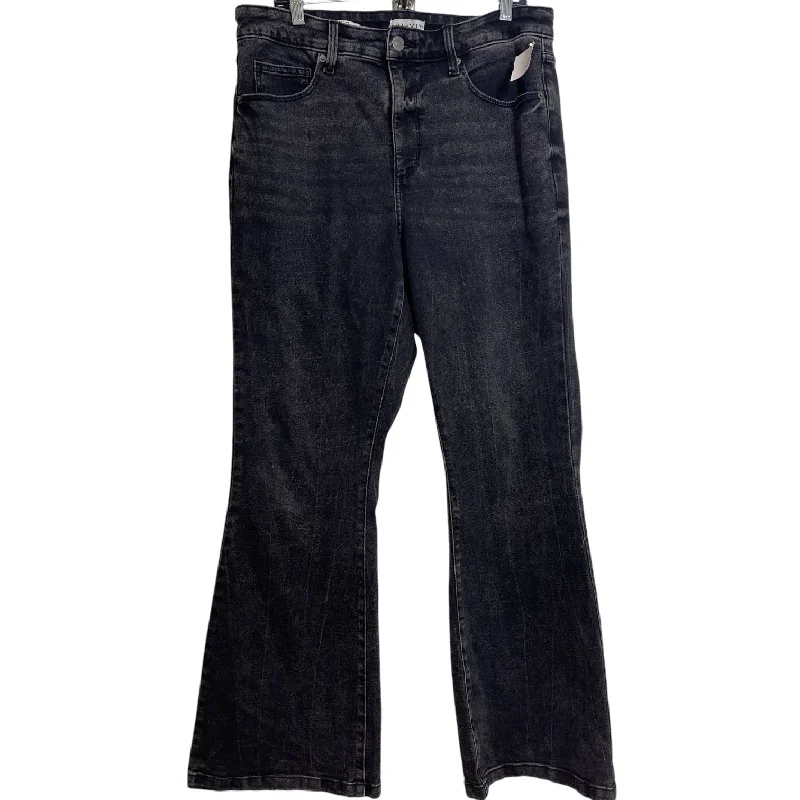 Jeans high rise Flared By Ava & Viv In Denim, Size: 16