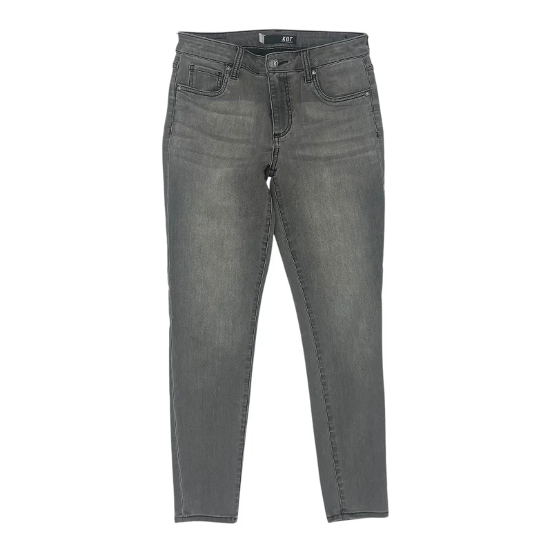 Jeans Skinny By Kut In Grey Denim, Size:4