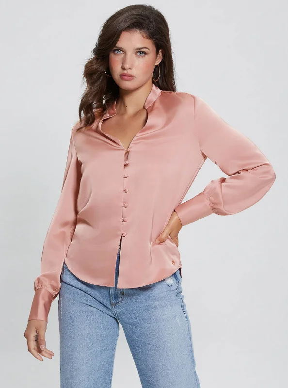 Eco Blush Rita Satin Shirt