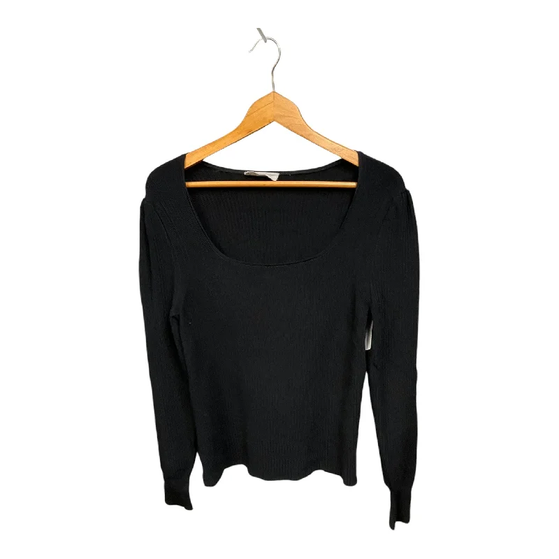 Top Long Sleeve By Everlane In Black, Size: L