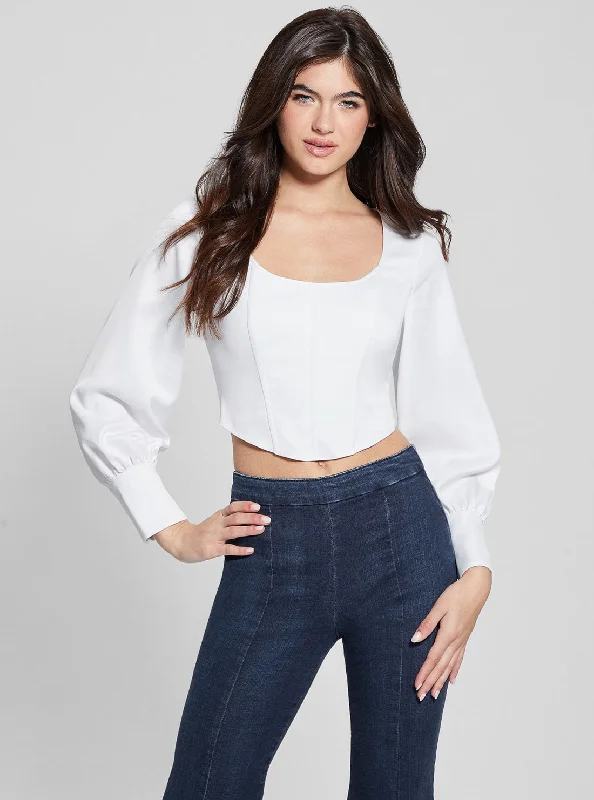 White Isabel Corset Top