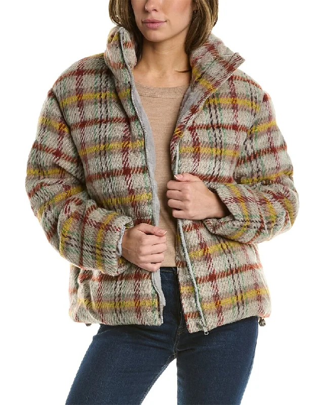 Apparis Josh Plaid Puffer Jacket