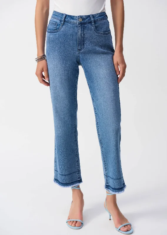 Joseph Ribkoff - Flare Crop Stretch Jeans