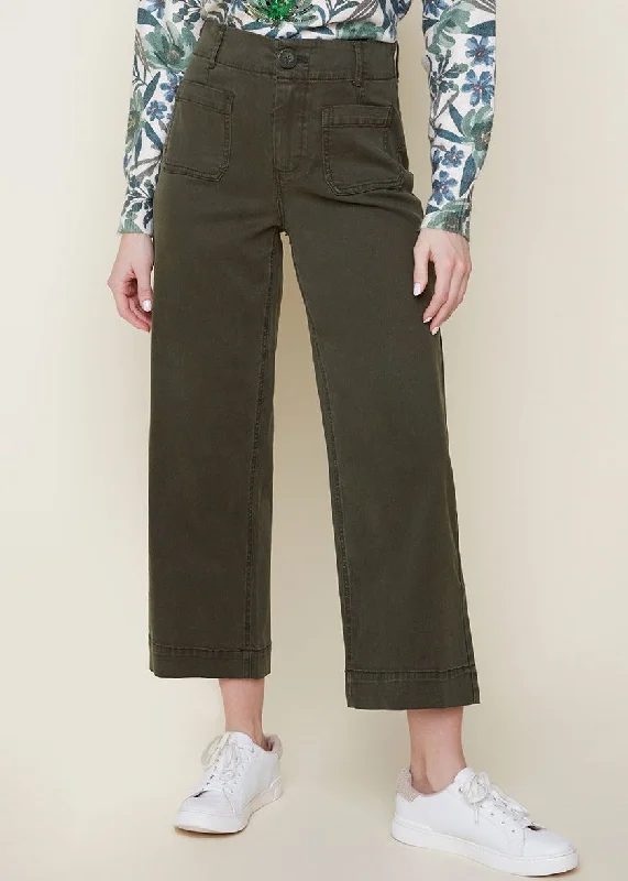 Renuar - Cropped Wide Leg Jean