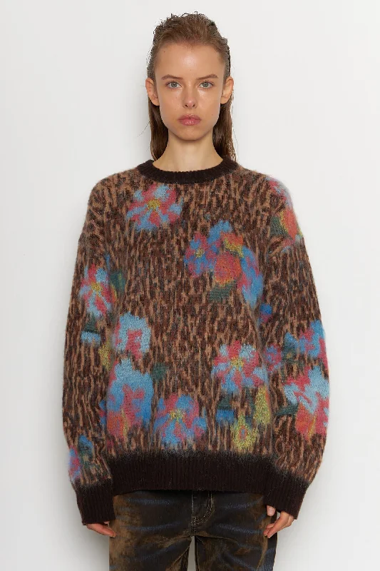 Wool Mohair Animal Print